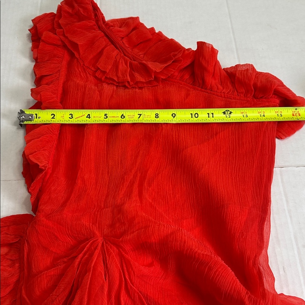 J.‎ Crew Collection One Shoulder Dress Crinkle Chiffon Womens 0 NEW Lined Formal - Picture 10 of 14